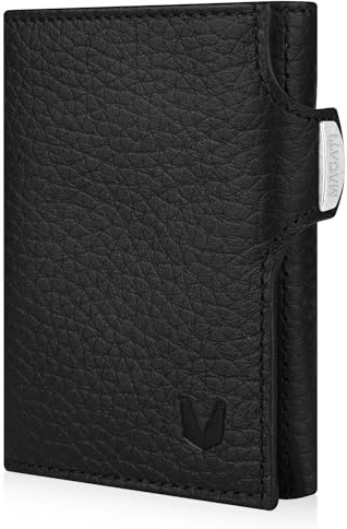 MAGATI Slim Wallet il Santo – Elegantes Kartenetui aus echtem Leder – 7 Kartenfächer und RFID-Schutz – Geldbeutel mit Scheinfach bis 200€ und Münzfach, kompakt und praktisch für den Alltag