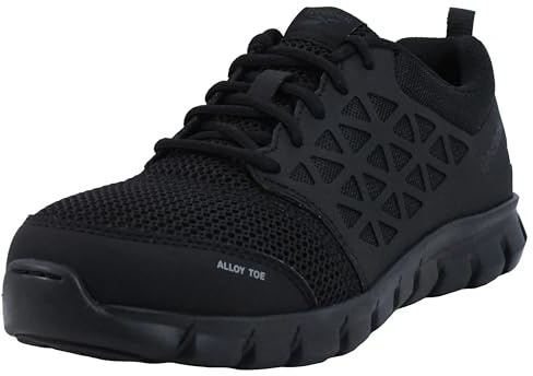Reebok Work RB4041 Men's Sublite Cushion Work Safety Toe, Triple Black, 11 Medium