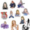 9 Stück bügelflicken mädchen T-ay-lor Aufkleber Bügelflicken,Beliebte Sänger Patches zum Aufbügeln,lässig patches schulranzen für Musik-Fans, Mädchen, Kleidung, Jacke, Jeans,Rucksack, Hut