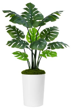 Keeplush Pianta artificiale di Monstera Deliciosa, 1,5 m