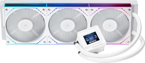 Thermalright FW360 SE ARGB V2 Refroidisseur AIO CPU 360mm, Écran LCD 2, Ventilateurs TL-M12Q 2000 tr/min Daisy-Chain, Compatible avec AM4/AM5 et Intel LGA 1700/1851, Blanc