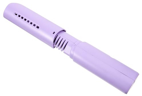 TOVINANNA Tragbare USB Haarglättungsbürste mit Akku Kabelloses Glätteisen für Mini Haarglätter für Reisen zu Haaren für Unterwegs Lilastandardversion