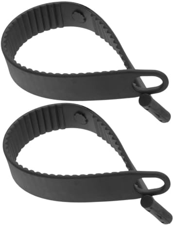 LIOOBO 2 Piezas Correa Ajustable para Bicicleta de Goma Resistente Fácil Instalación para Portabicicletas de Coche Sujeción Segura para Bicicletas de Montaña y Carretera Negras