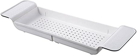 Scaffale multifunzionale retrattile per vasca da bagno Mensola portaoggetti per asciugamani da bagno salvaspazio Accessori da bagno per nizing asciugamani ed elementi essenziali nel tuo bagno