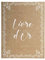 Exacompta - Ref. 47234E -1 Libro de visitas Kraft - Formato Vertical 27 x 22 cm - Borde Dorado con título en Letras Doradas - 100 páginas en Blanco Liso - Visual Kraft