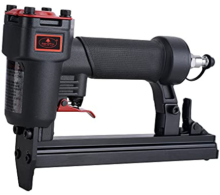 AEROPRO Tools 7116A 22 Gauge Air Stapler Pneumatic Staple Gun, 71 Series 3/8 Inch Crown 1/4-Inch to 5/8-Inch Upholstery Stapler for Upholstering, Woodworking and DIY Projects
