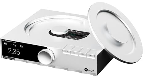 S.M.S.L PL200 MQA-CD Player, Hi-End Class CD Programm Flaggschiff DAC Chip AK4499EX, High-End Bluetooth Chip 32bit/768kHz, DSD512, MQA Full Decoding, CD/Bluetooth/CD Player Eingang mit Fernbedienung