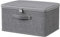 ACESOME Storage Box With Combination Lock, Collapsible Lid, Cationic Fabric Closet Organizer for Clothes, Jeans, T-shirts, Quilts, Sweater (30 x 20 x 14 cm)
