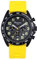 Ravel Plus - Schwarze Chronographen-Sportuhr für Herren (46 mm) mit Silikonarmband - 50m Wasserdicht - Japanischer Analogquarz - RP.CHR.004M - Gelb