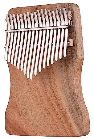 lvifloae ammunition 17 nyckel tummen piano c ton bärbar finger piano instrument mbira kalimba solid camphorwood med bär väska musikbok klistermärken inställning hammare för (Wood Color)