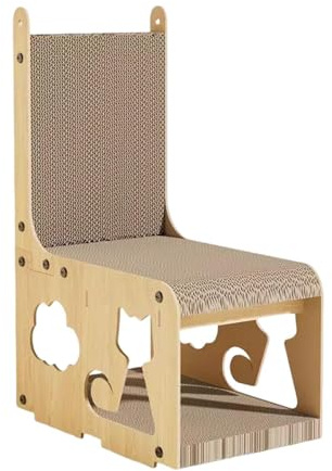 KiBcsLic Cat House Mueble Doble Capa para Gatos con Rascador Exterior Y Estructura Robusta Proporciona Área de Descanso Y Diversión Protege Muebles del Hogar a