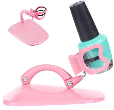 Tuxuseo Soporte para esmalte de uñas, estante de almacenamiento a prueba de fugas, ajustable, soporte y organizador para esmalte de uñas, para mujeres y niñas, para belleza en casa para manicura, Rosa