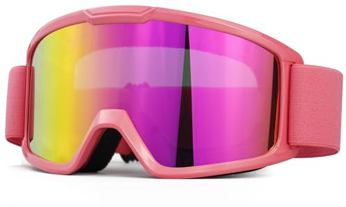 SPOSUNE Gafas de esquí y moto ATV con doble lente antivaho – Off Road Racing Dirt Bike Goggles, gafas de nieve para hombres y mujeres