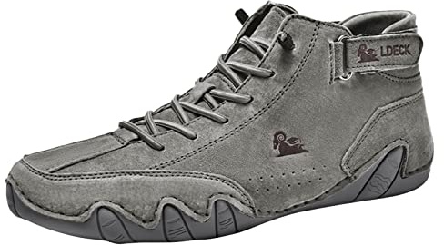 Scarpe da uomo in pelle, a piedi nudi, impermeabili, in pelle scamosciata, con piedi larghi, impermeabili, per attività all'aperto, barefoot, scarpe ergonomiche, 012 D, 44 EU