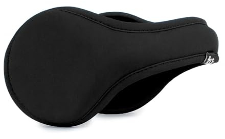 180s Men's Urban Ear Warmer, Behind-the-Head Winter Earmuffs (Black, Ear-Warmer)
