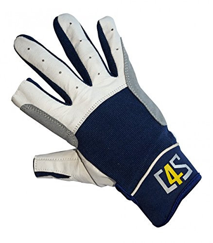 crazy4sailing Segelhandschuhe Cruising - 2 Finger geschnitten, Farbe:Navyblau, Größe:XL