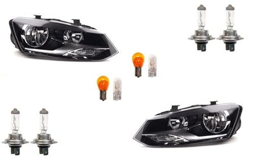 Johns, passend für VW Polo Scheinwerfer 09 6R 06/09-03/14 + Leuchtmit. Set links rechts