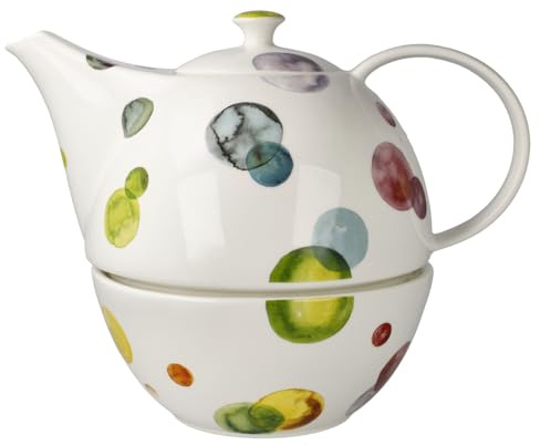 Goebel Colori Table Ware 23-123-37-1 - Tetera con calentador (porcelana, 19 x 16 cm)