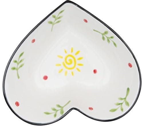 ABOOFAN Ciotola Decorativa Cuore Ceramica Per Snack e Frutta Vassoio Multiuso Per Feste e Occasioni Speciali Per Servire Dessert e Dried Fruits Casa