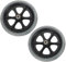 Operitacx 2pcs Wheelchair Front Wheels Replacement Caster Drive Wheels for Rollators and Walkers Grey Non Slip Design for Enhanced Traction and Durability