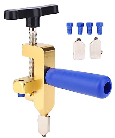 Cortadores de vidrio profesional 2 en 1, Cortador de Vidrio Multifuncional Cortador Manual de Azulejos 3-15 mm para el Hogar Bricolaje
