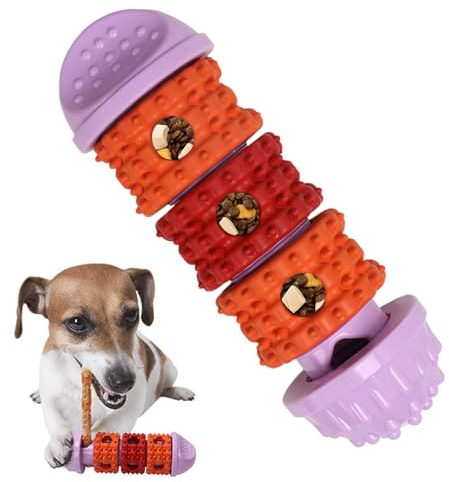 Hundgodisdispenser leksak – tillverkad av Slow Feeder, interaktiv intelligensleksak för hundar | För stimulering av tristess, berikning, tand, burmatning och underhållning