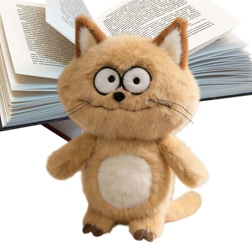 HonJiekomy Peluche Chat,Adorable Coussin Doudou à Câlins,Coussin Décoratif Chat en Peluche pour Enfant - Pour le Salon la Chambre la Nurserie l'Enfant le Garçon les Filles la Copine l'Épouse l'Amie la