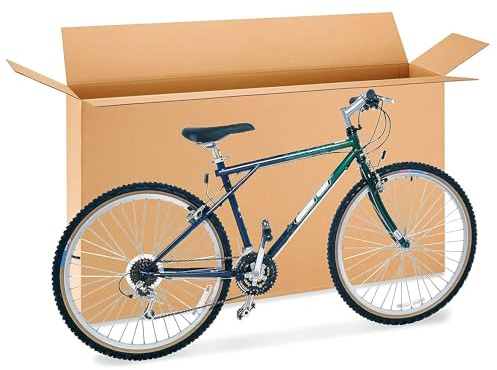 Imballaggi Point Boîte de vélo XL 180 × 35 × 95 cm pour VTT 29, E-Bike Grand et Cadres Taille XL – Boîte de vélo extra longue en carton renforcé pour l'expédition et le transport – Lot de 1