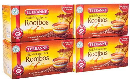 Teekanne Rooibos, 4er Pack (4 x 20 Teebeutel), 4 x 35 g