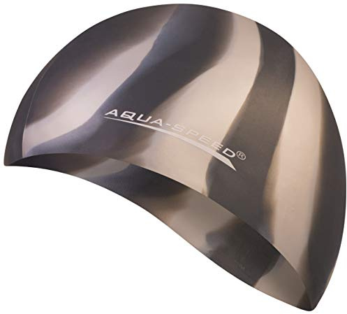 Aqua Speed Bunt Set - Gorro de baño + Pequeño Toalla de Microfibra | Gorra de natación | Unisexo | 53. Colorido / 56