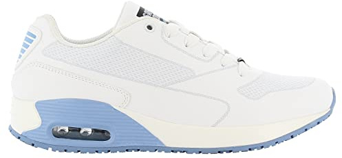Oxypas Sport, arbetssko ela, antistatisk (ESD) lädersneakers för kvinnor. Finns i många färger
