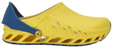 Scholl Evoflex, Scarpe da Lavoro per Settore Medico Unisex - Adulto, Giallo, 42 EU