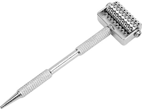 Triggerpunkt-Rollenstift, Manuelles Meridian-Reflexzonenmassagegerät aus Edelstahl, Ergonomie, Schmerzfreier Diagnostischer Ohrsonden-Rollenstift, Rollenmassagegerät