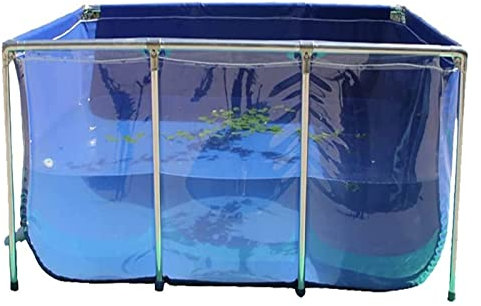 Piscine en toile avec panneau de visualisation transparent et vanne de vidange – Piscine intérieure autoportante pour fontaine de jardin