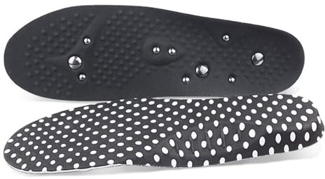 CZMYCBG Massagesulor, Svart Hälsa Fot Magnetisk Terapi Naturlig Magnet Akupressur Sko Skor, Avlastar fottryck & Trötta värkande fötter(Size:M(28.5x9.2cm))
