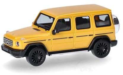 Herpa Modellauto Mercedes-Benz G-Klasse, Solar Beam, Miniatur im Maßstab 1:87, Sammlerstück, Made in Germany, Modell aus Kunststoff, Farbe: metallic