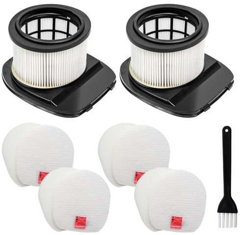 Spofan Filter Replacement for Shark IZ202UK IZ202UKT IZ252UK IZ252UKT IZ201UK IZ201UKT IZ251UK IZ251UKT IZ380UK IZ380UKT IZ370UK Pet Cordless Stick Vacuum, 2 HEPA + 4 Foam Felt Filter