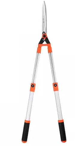 Cortasetos de jardín, cortasetos for trabajos pesados, tijeras de podar, cortasetos manual con afiladas cuchillas onduladas for podar bordes, boj y arbustos (tamaño telescópico 79-113cm)(Telescopic (7