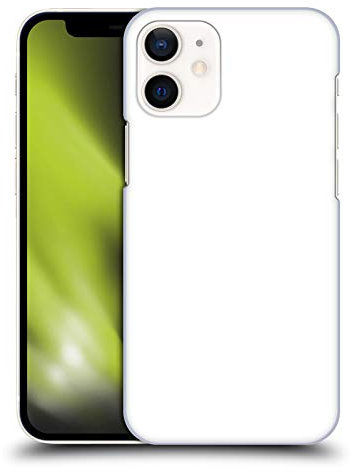 Head Case Designs White Block Colours Hard Back Case Compatible With Apple iPhone 12 Mini