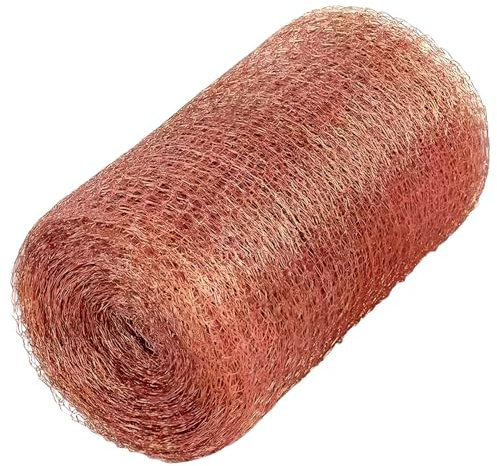 filheraze Anti Limaces et Escargots, Maille Cuivrée Flexible, Double Couche Anti - Vis, 127mmx6m, CuivreAnti Rongeur de Haute Qualité Bande de Cuivre Contre Les Escargots pour Jardin, Maison, Potager
