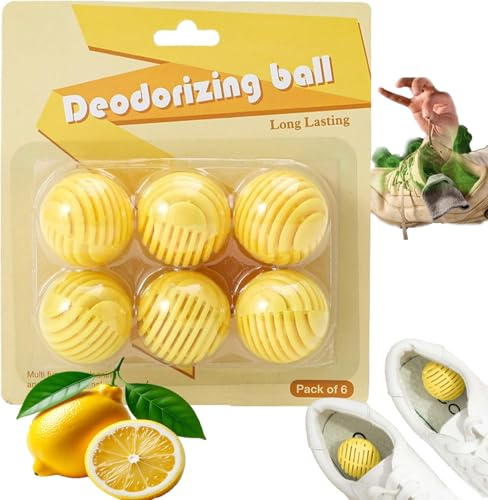 6PCS Shoe Deodorizer Balls – Long-Lasting Freshness for Shoes! Eliminate Odors with These Portable Air Freshener Balls. Perfect for Men, Women & Athletes. Natural & Effective Shoe Smell Remover