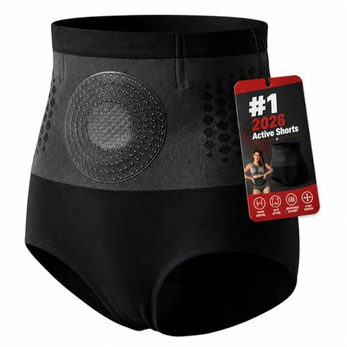 4-i-1 mikropartikelskulptering & fettförbränningsshorts, fettförbrännande yogabyxor, mycket elastiskt och hudvänligt tyg for kvinnor
