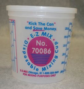 E-Z Mix EMX-70086 2.5-Quart Plastic Mixing Cups44; Box of 25