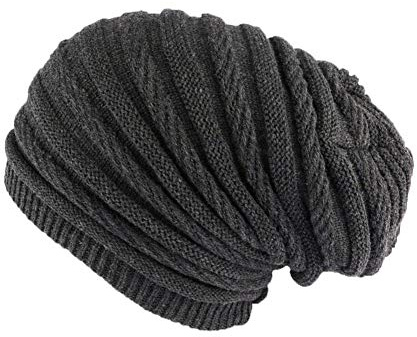 Nyls Création Bonnet Rasta Long Gris Jack Mixte,Taille unique,Gris