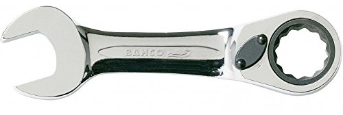 Bahco 10RM-8 Short Ratcheting Combination Wrench, Grey/Silver, 18 mm