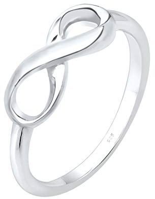 Elli Bague Femme Infinity Symbole Tendance en Argent Sterling 925