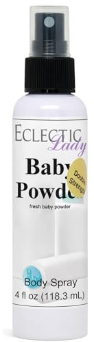Eclectic Lady babypulver kroppsspray 4 flytande unce (dubbel tjocklek)