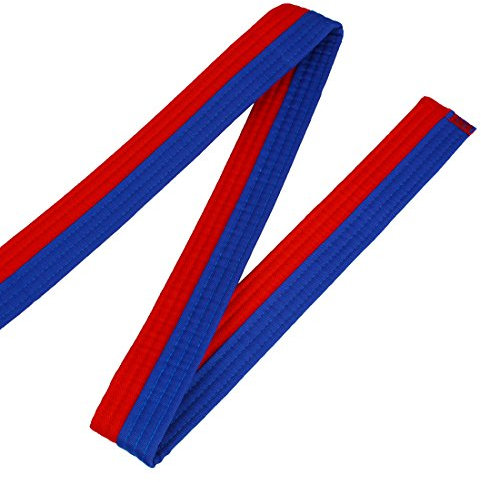 Andux Taekwondo Gürtel Kampfkunst Gürtel TQDYD-01 (Blau/Rot)