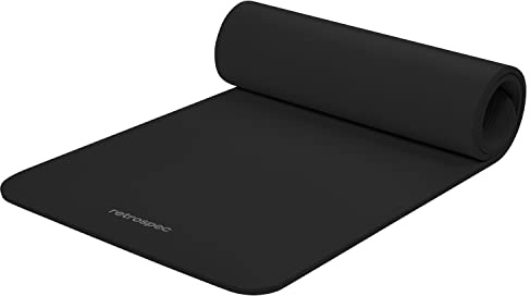 Retrospec Solana Yoga Mat 1/2 Thick w/Nylon Strap for Men & Women - Non Slip Excercise Mat for Yoga, Pilates, Stretching, Floor & Fitness Workouts