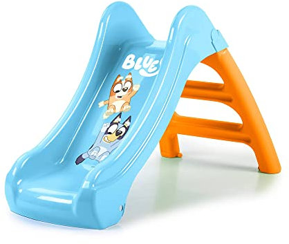 Feber - Slide, Bluey Children's Small Size 2 in 1 with Hose Opening for Water Slide, for Toddlers from 1 Year Old
